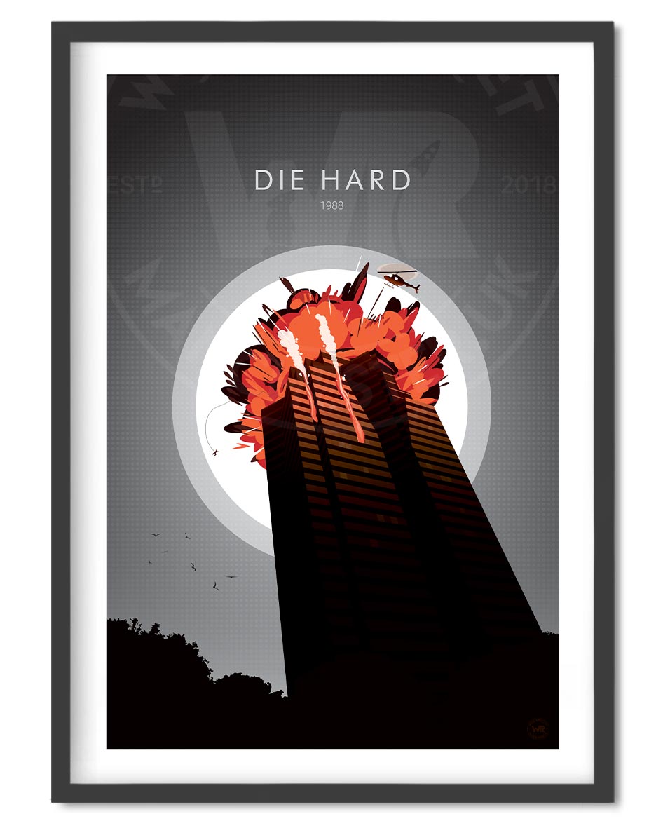 Die Hard Movie Print - Wolf and Rocket