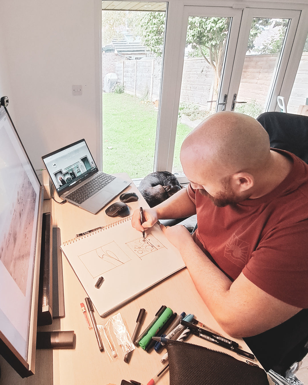 Wolf and Rocket owner illustrating