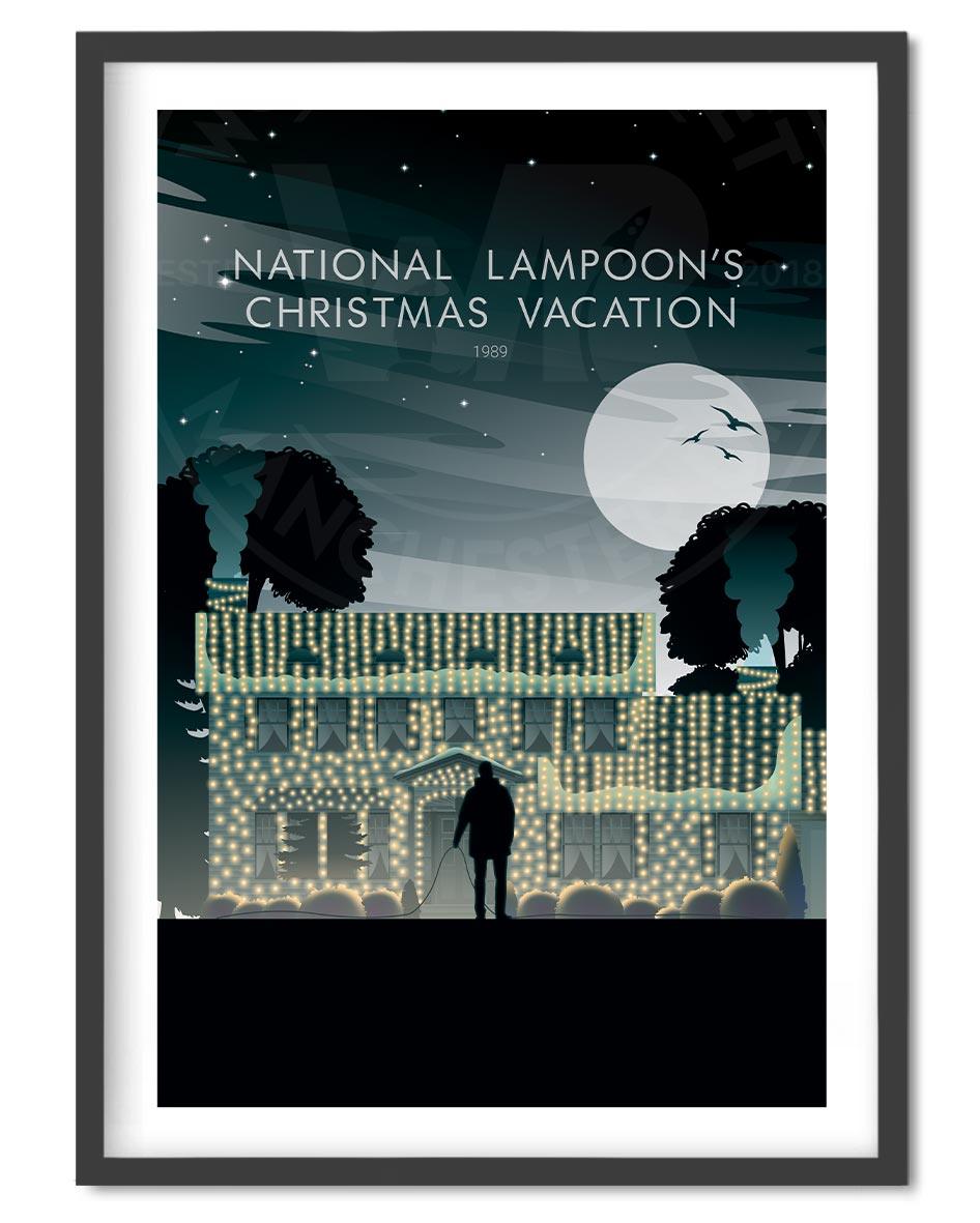 National Lampoons Christmas Vacation Movie Poster - Wolf and Rocket