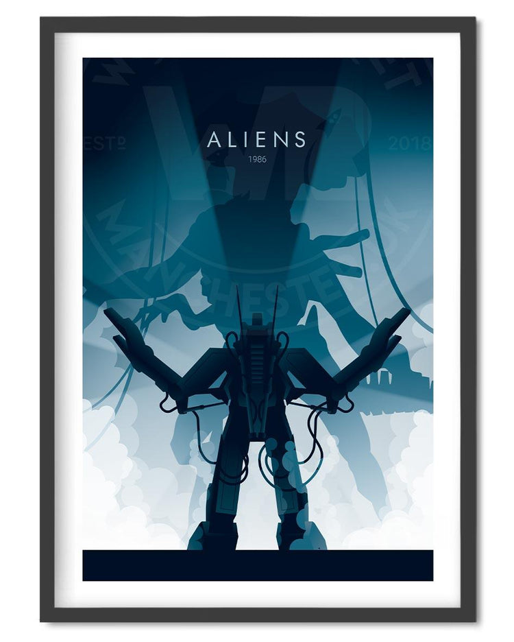 Aliens Movie Poster - Wolf and Rocket