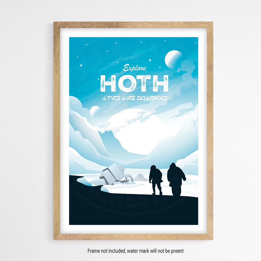 Hoth Travel Movie Poster - Wolf and Rocket