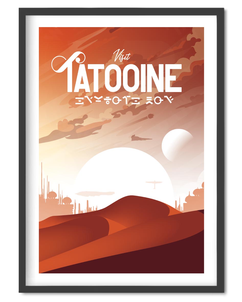 Tatoonie Travel Movie Poster - Wolf and Rocket