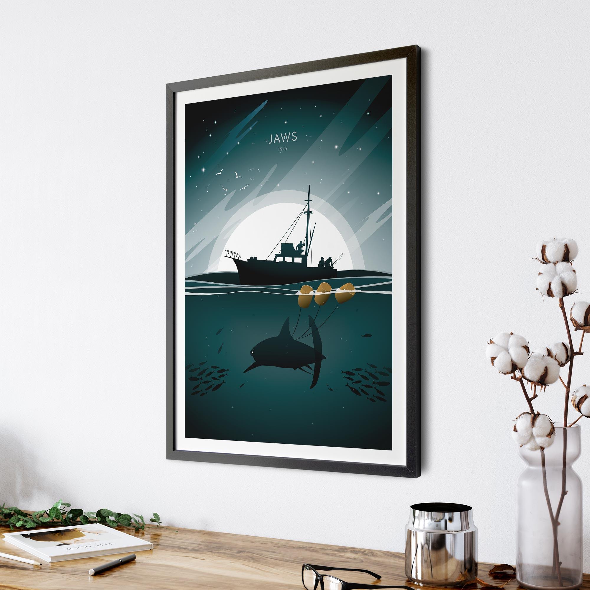 Jaws Movie Poster - Wolf and Rocket