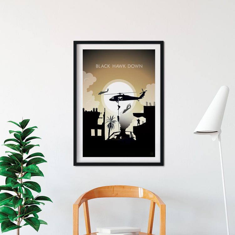 Black Hawk Down Movie Poster - Wolf and Rocket