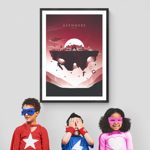 Avengers Age of Ultron Movie Poster - Wolf and Rocket