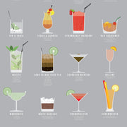 Cocktail Poster Print - Wolf and Rocket