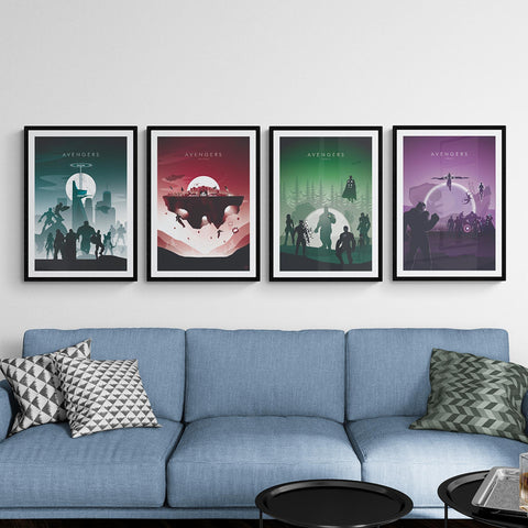 Avengers Movie Poster - Wolf and Rocket