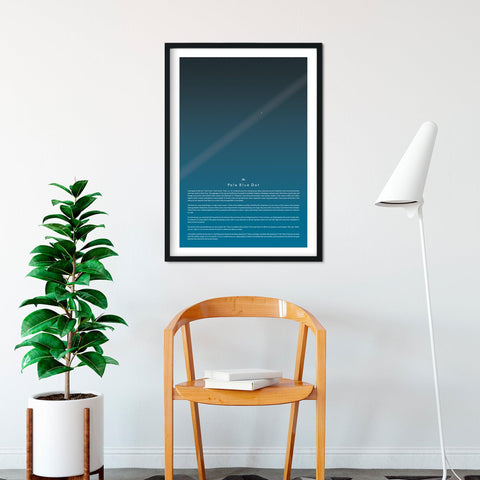 Pale Blue Dot Full Quote Poster - Wolf and Rocket