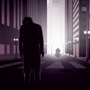 Dark Knight Movie Poster - Wolf and Rocket
