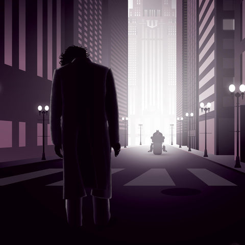 Dark Knight Movie Poster - Wolf and Rocket