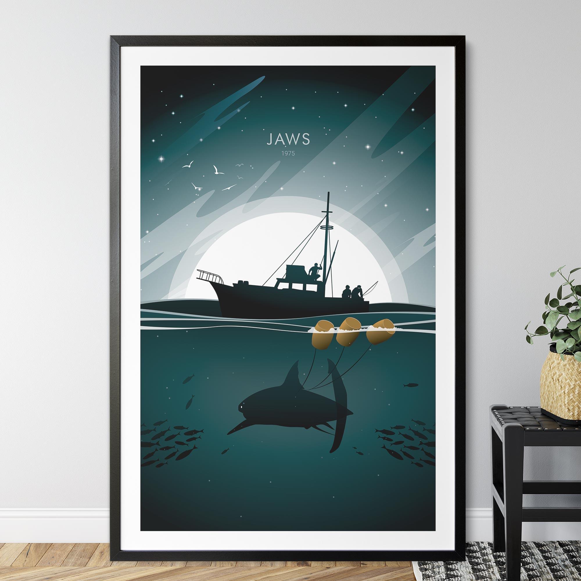 Jaws Movie Poster - Wolf and Rocket