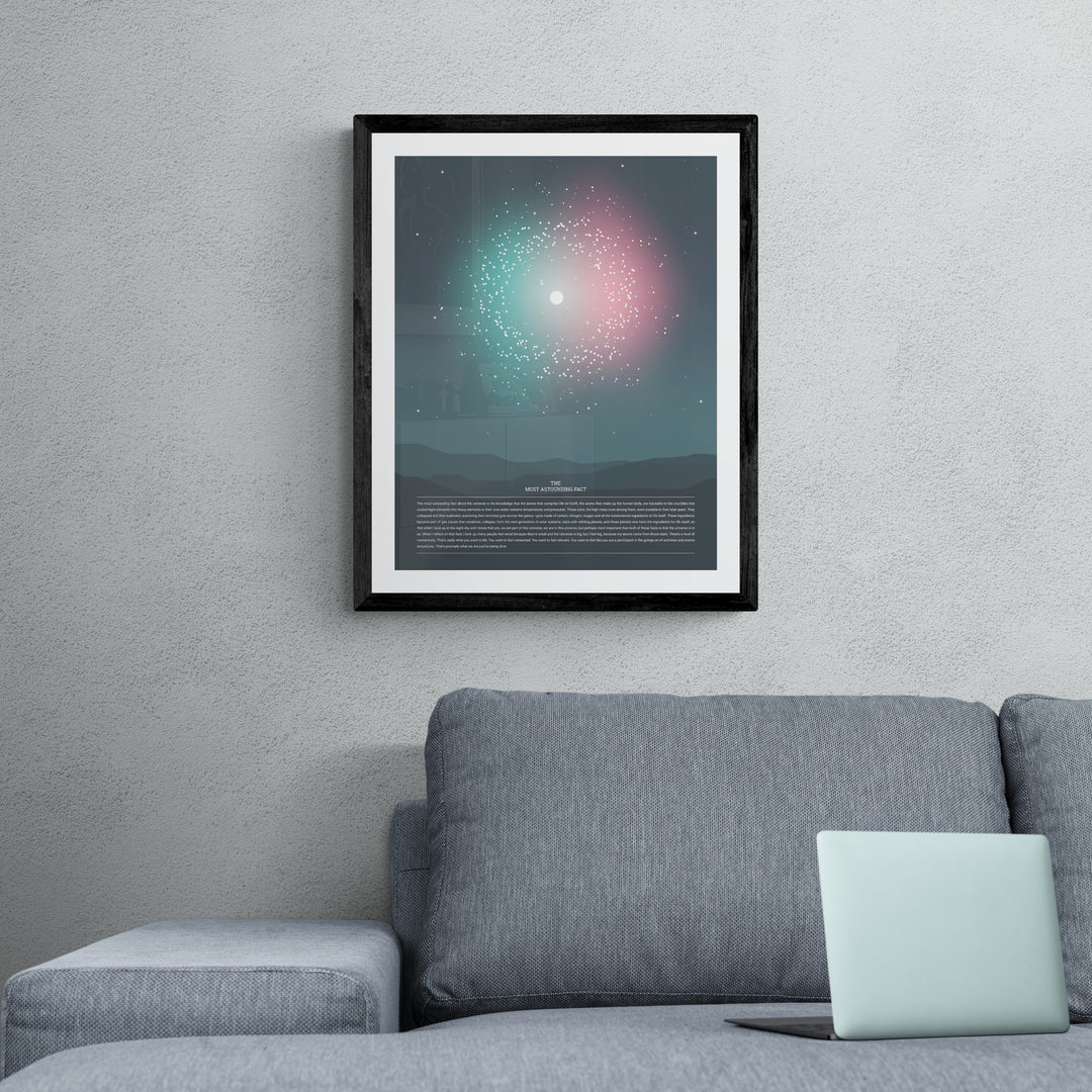 Most Astounding Fact Quote Poster - Wolf and Rocket