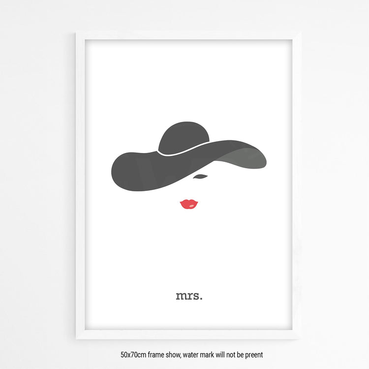 Mrs Art Print - Wolf and Rocket