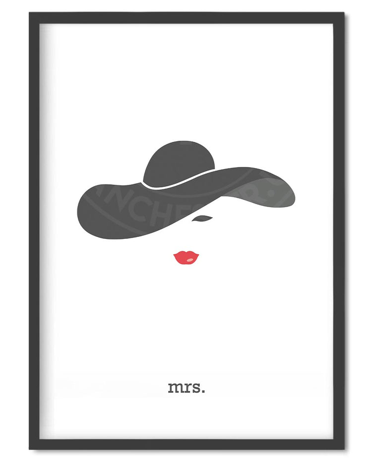 Mrs Art Print - Wolf and Rocket