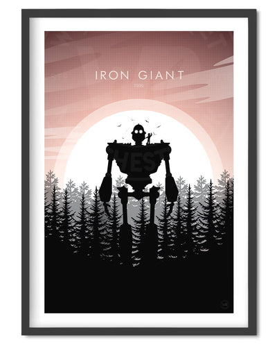 Iron Giant Movie Print - Wolf and Rocket