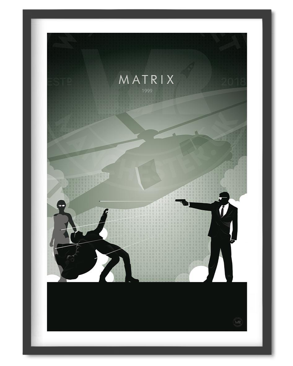 Matrix Movie Poster - Wolf and Rocket