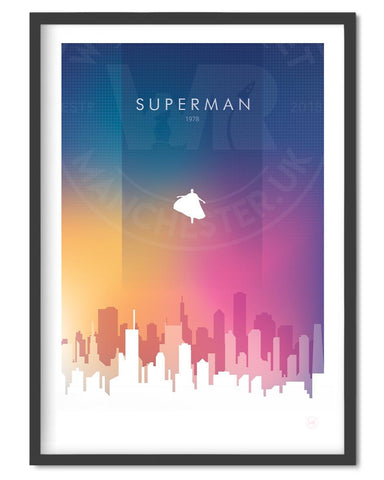 Superman Movie Poster - Wolf and Rocket