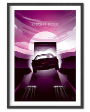 Knight Rider Movie Poster - Wolf and Rocket
