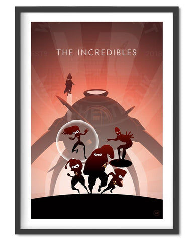The Incredibles Movie Poster - Wolf and Rocket