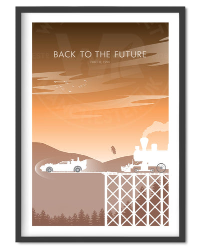 Back To The Future Part III Movie Poster - Wolf and Rocket