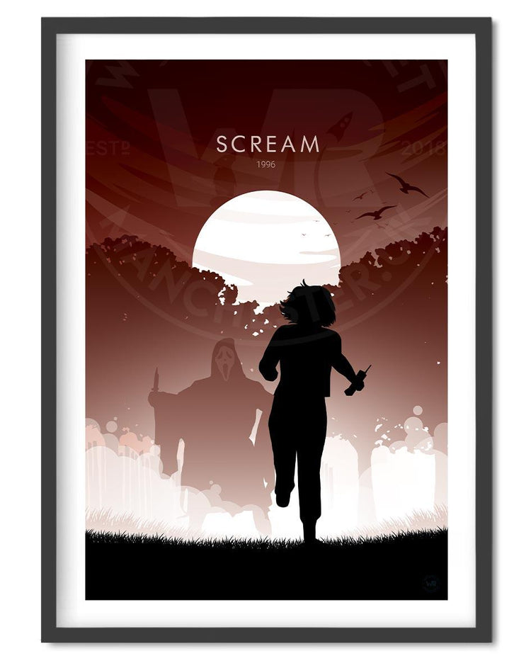 Scream Movie Poster - Wolf and Rocket