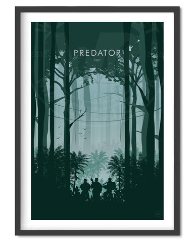 Predator Movie Poster - Wolf and Rocket