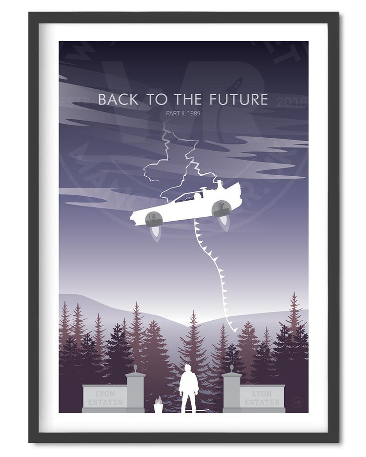 Back to the Future Part II Movie Poster - Wolf and Rocket