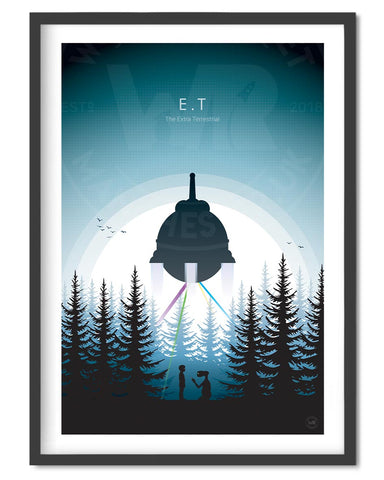 E.T Movie Poster - Wolf and Rocket