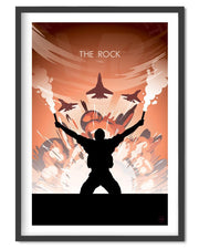 The Rock Movie Poster - Wolf and Rocket