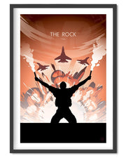 The Rock Movie Poster - Wolf and Rocket