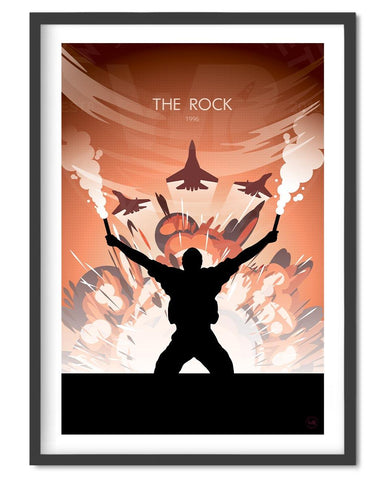 The Rock Movie Poster - Wolf and Rocket