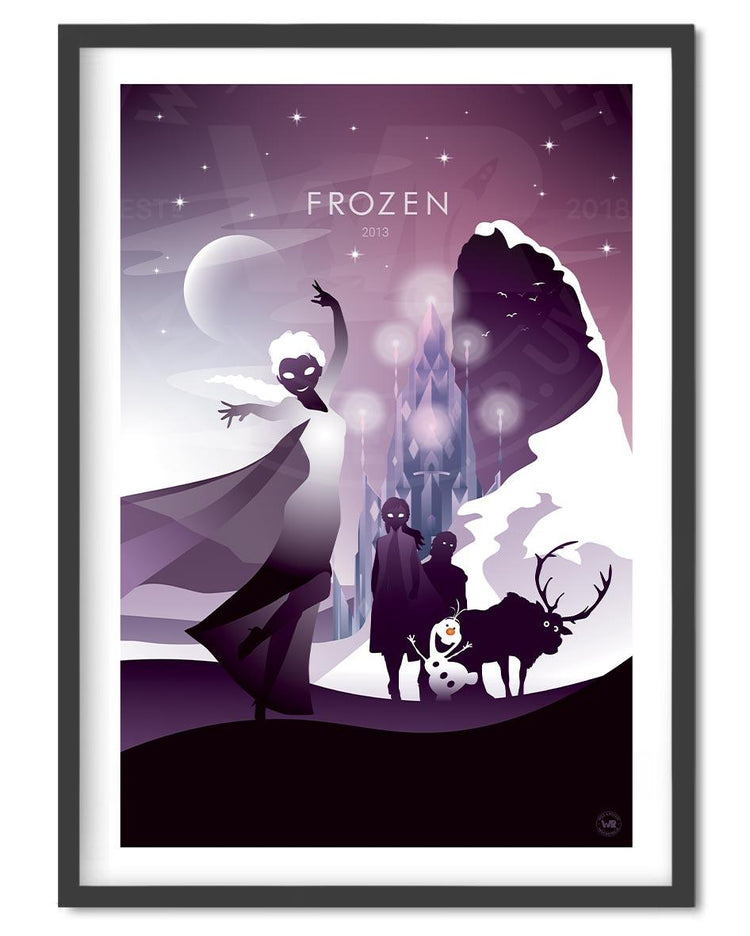 Frozen Movie Poster - Wolf and Rocket