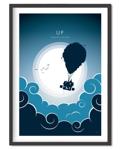 UP Movie Poster - Wolf and Rocket
