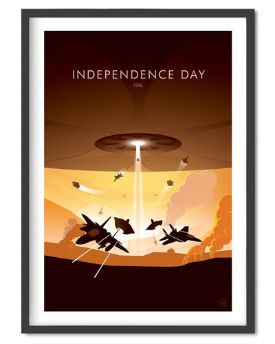 Independence Day Movie Poster - Wolf and Rocket