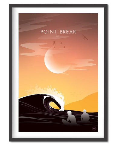 Point Break Movie Poster - Wolf and Rocket