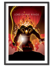 Lord of the Rings, Fellowship of the Ring  Movie Poster - Wolf and Rocket