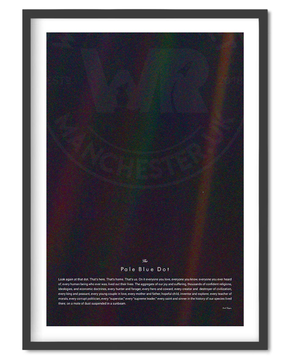 Carl Sagan's Pale Blue Dot, Nasa Quote Poster - Wolf and Rocket