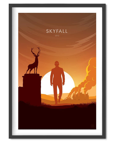 Skyfall Movie Poster - Wolf and Rocket