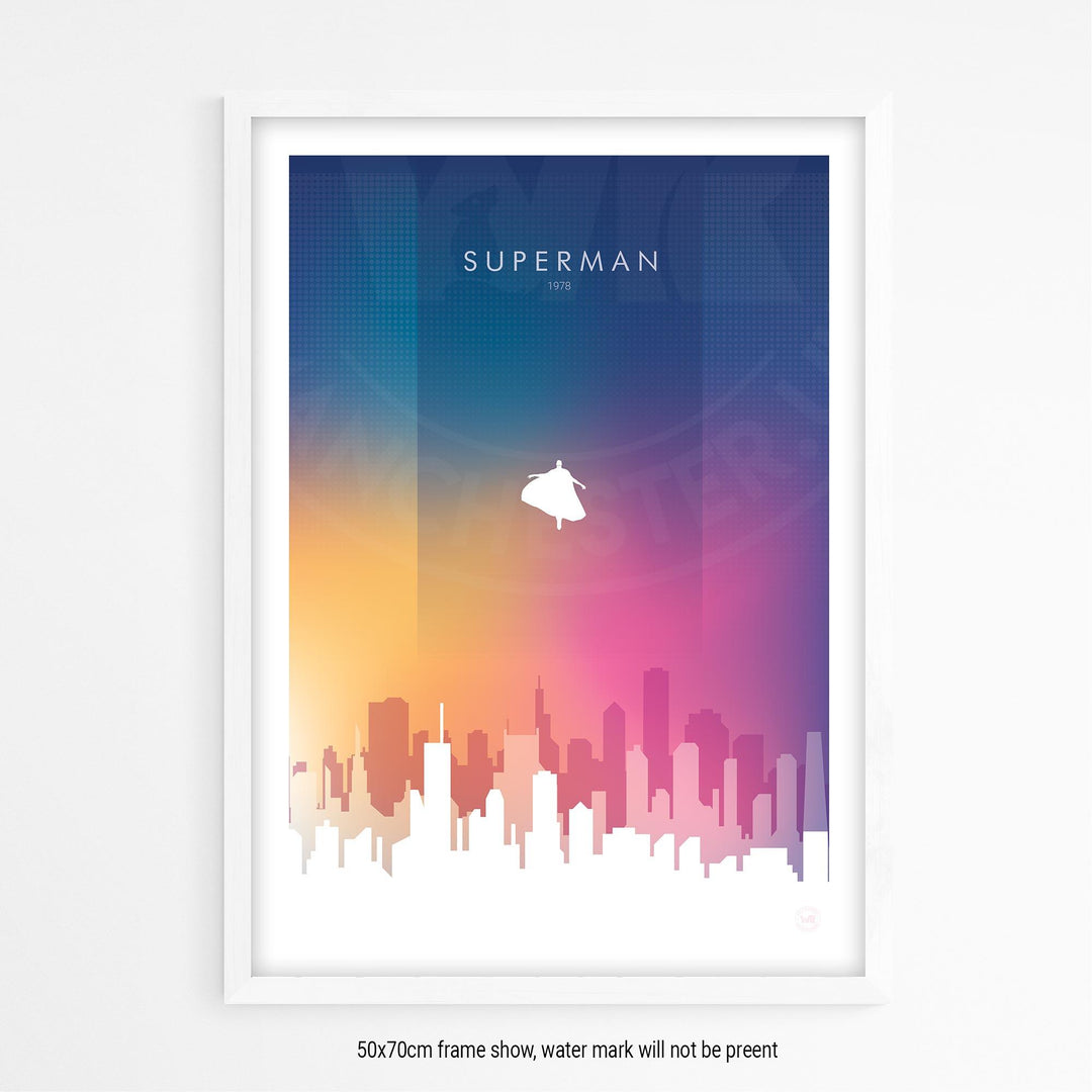 Superman Movie Poster - Wolf and Rocket