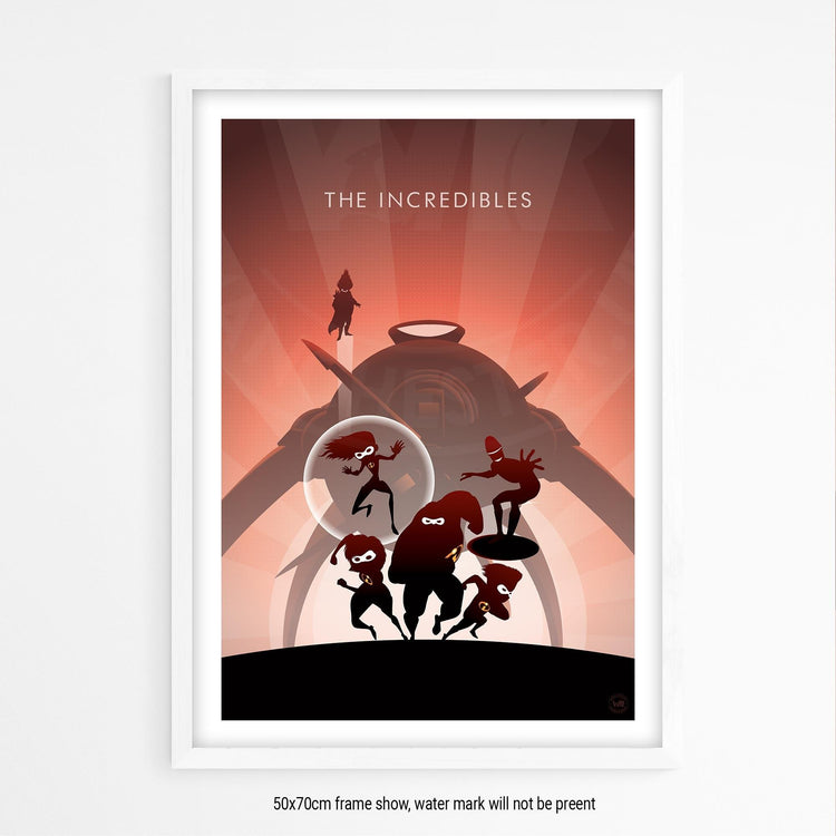 The Incredibles Movie Poster - Wolf and Rocket