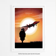 Topgun Movie Poster - Wolf and Rocket