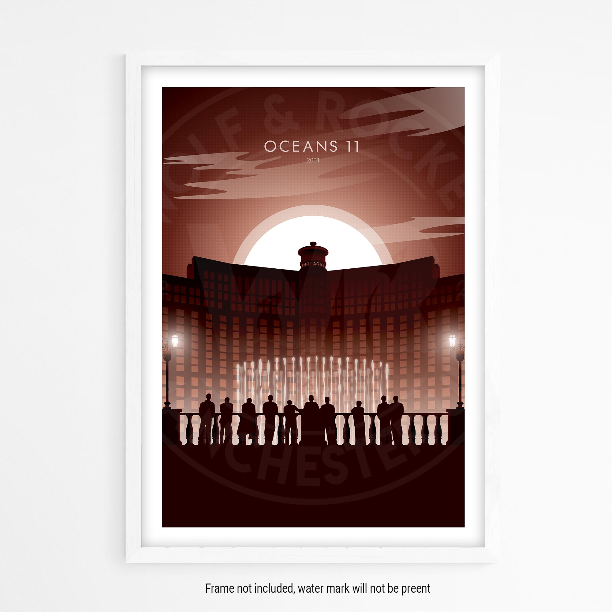 Oceans 11 Movie Poster - Wolf and Rocket
