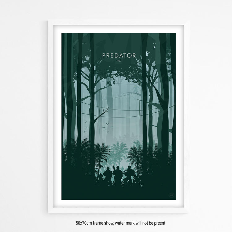 Predator Movie Poster - Wolf and Rocket