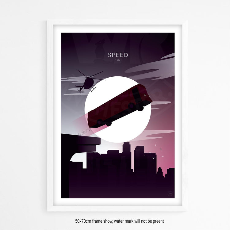 Speed Movie Poster - Wolf and Rocket