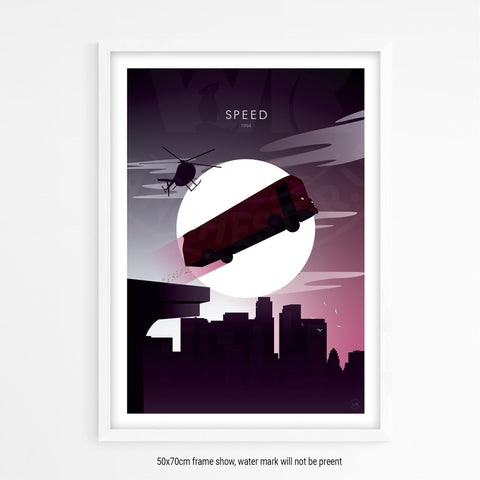 Speed Movie Poster - Wolf and Rocket