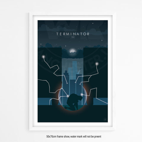Terminator Movie Poster - Wolf and Rocket