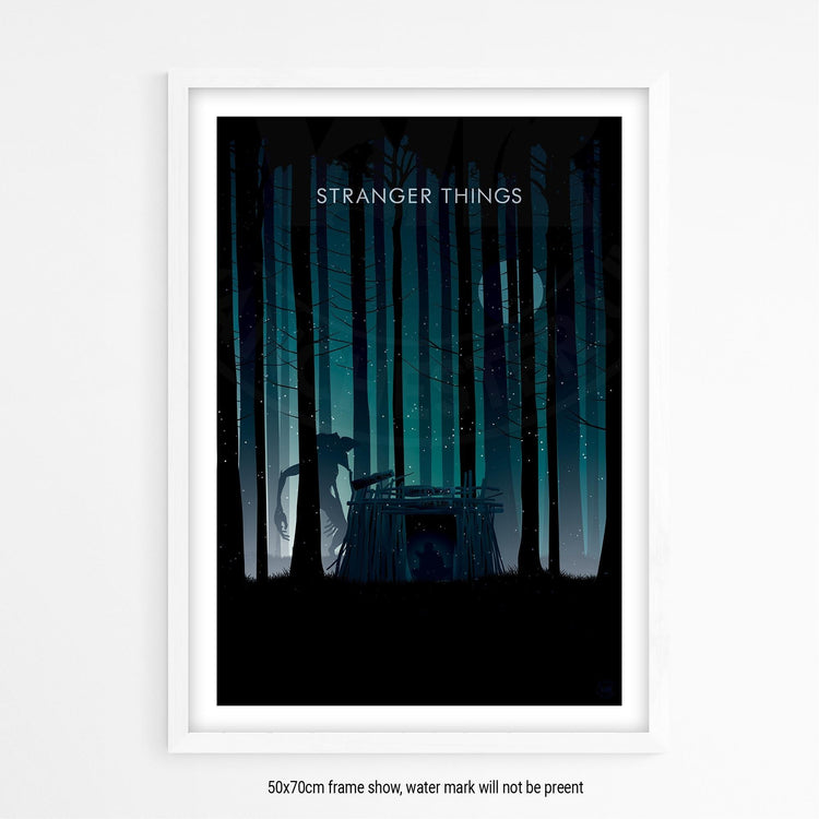 Stranger Things Poster - Wolf and Rocket