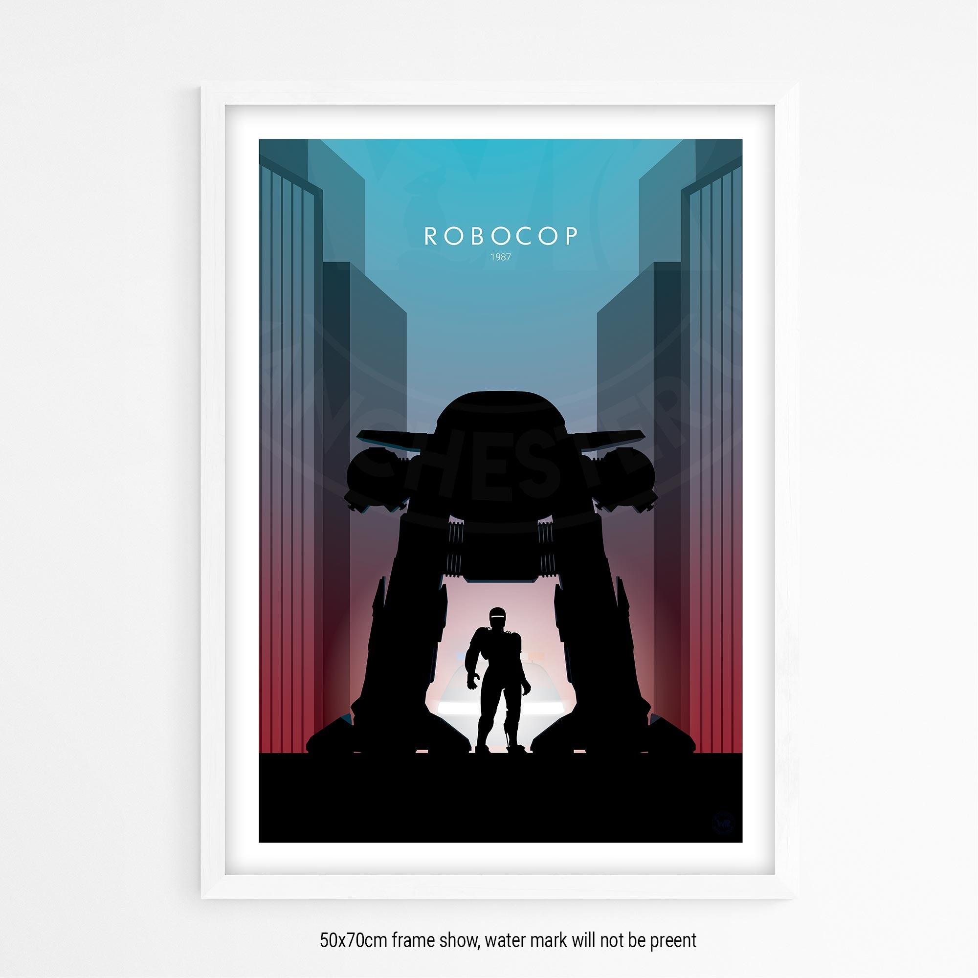 Robocop Movie Poster - Wolf and Rocket