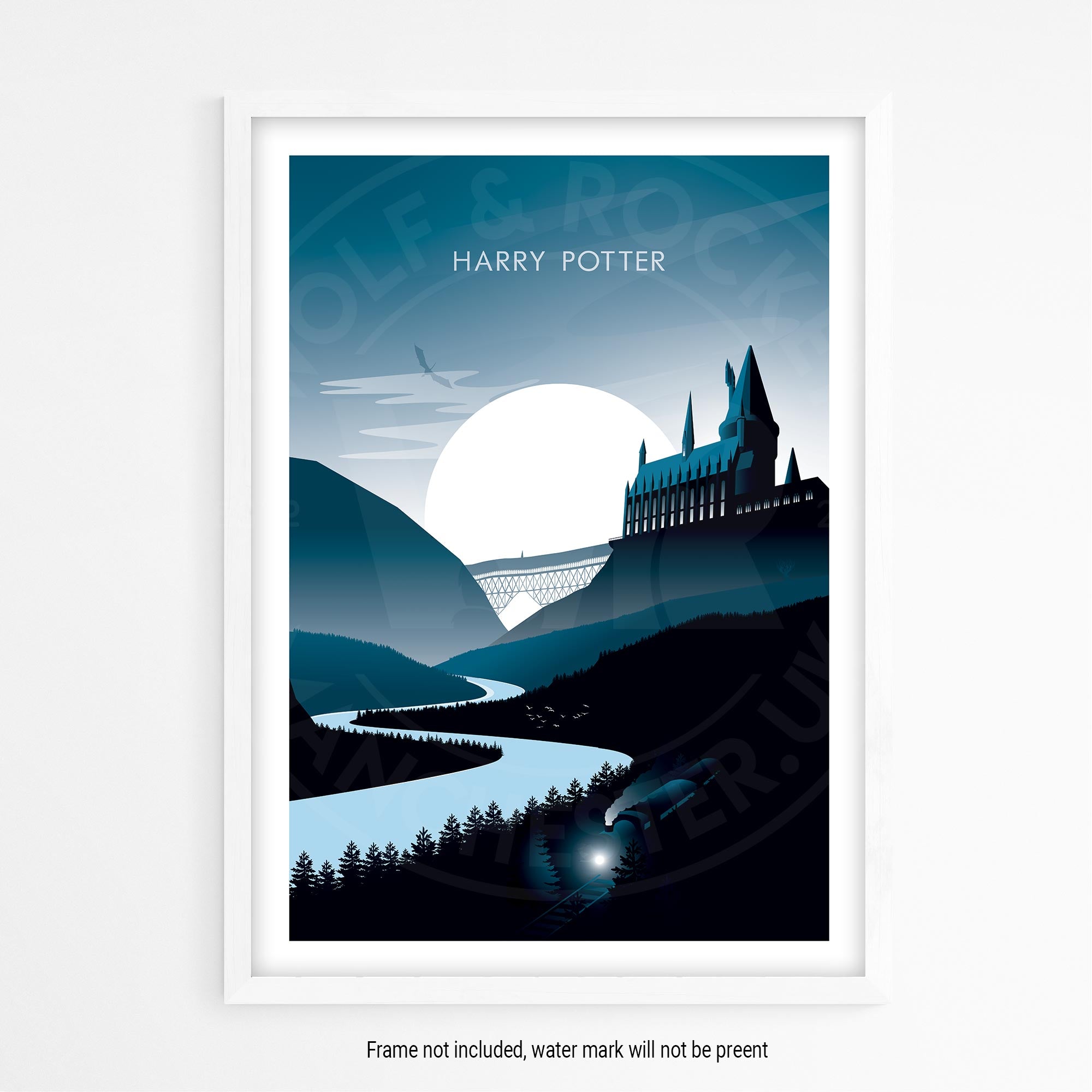 Harry Potter Movie Poster - Wolf and Rocket