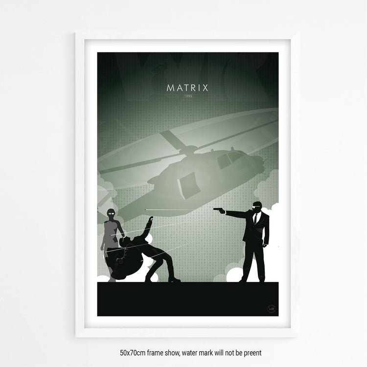 Matrix Movie Poster - Wolf and Rocket